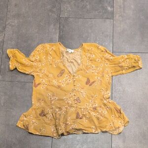 Madewell Butterfly Floral Top XS